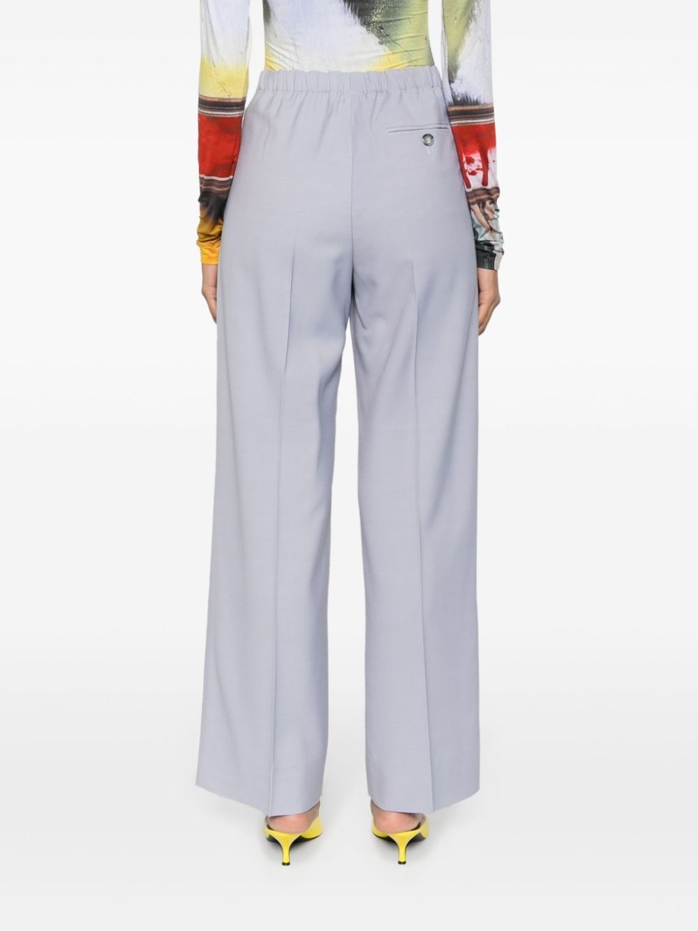 wide-leg tailored trousers - 4