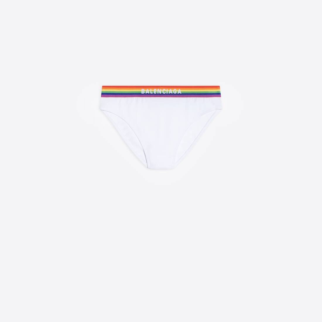 Women's Pride Slip Sporty Briefs in White - 1