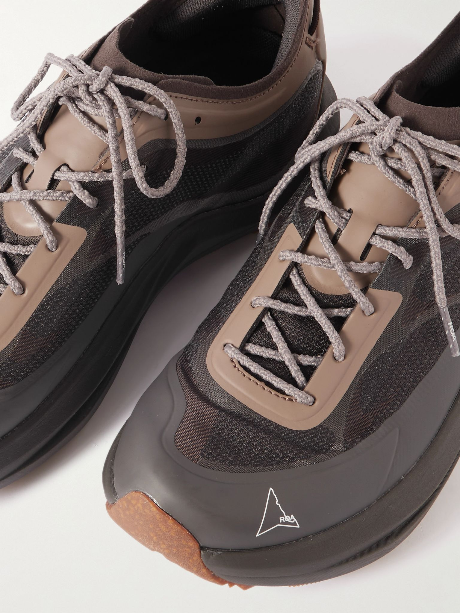 Sella Rubber-Trimmed ProWave Jacquard Trail Sneakers Black - 5