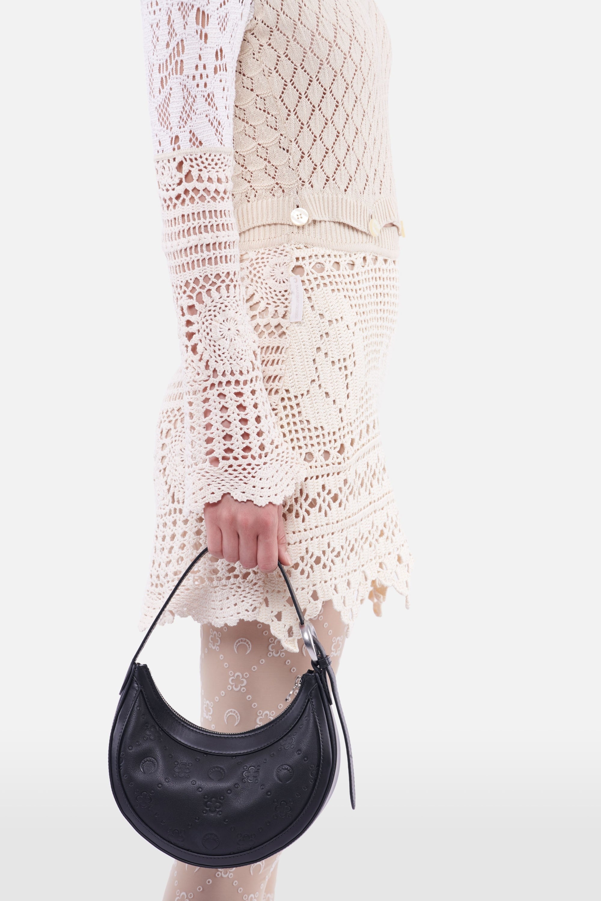Regenerated Crochet Mini Dress - 5