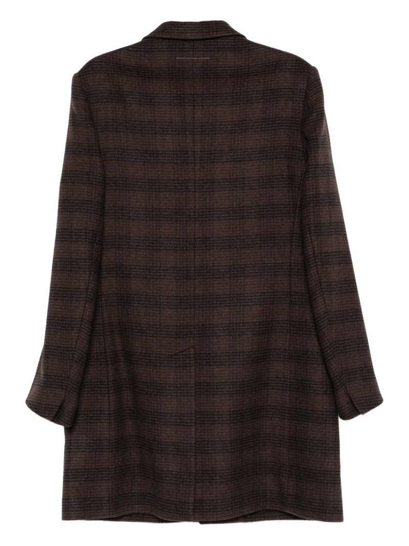 MM6 Maison Margiela checkered coat outlook