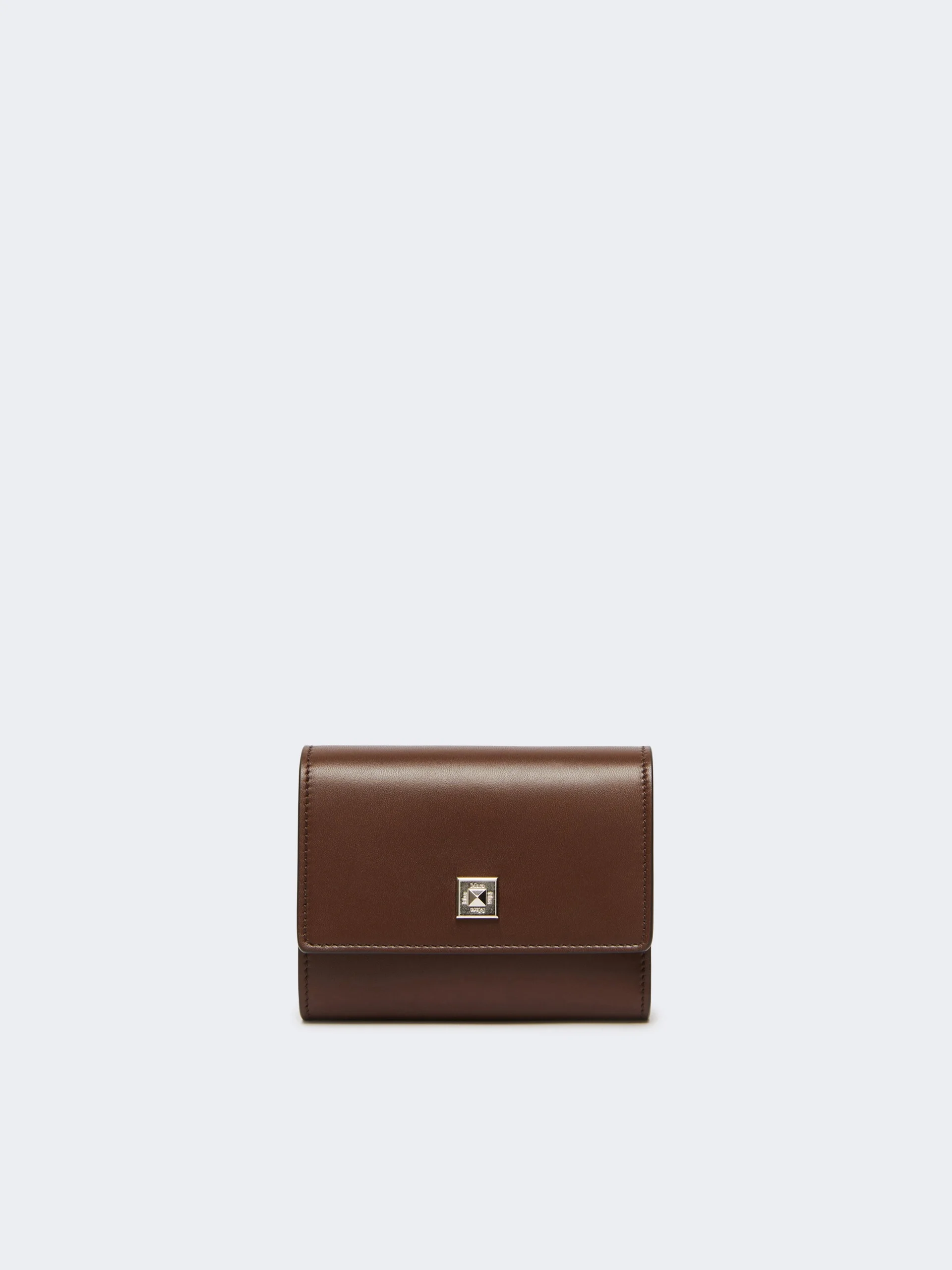 COMPACTWALLET Leather purse - COCOA - 1