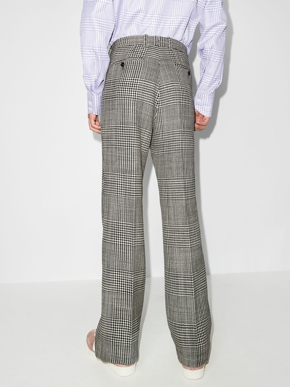 Atticus checked wool trousers - 3