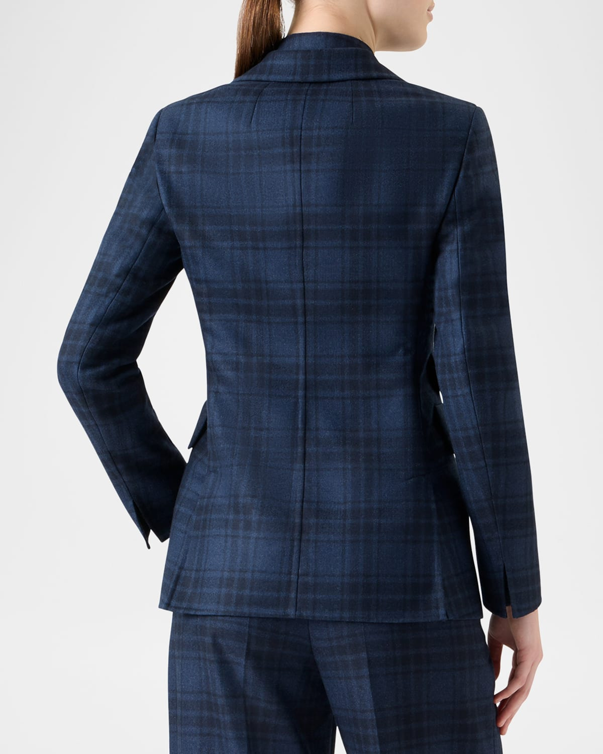 Percival Check Wool Double-Face Single-Breasted Jacket - 3