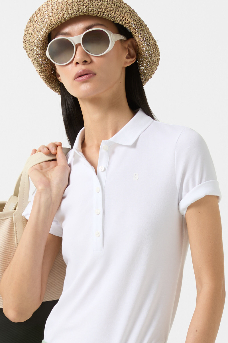 Malika polo shirt in White 5