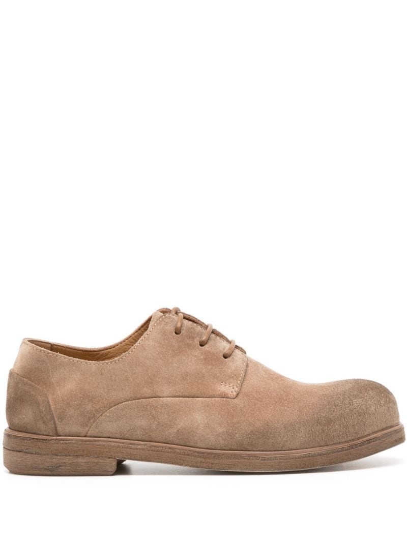 lace-up suede shoes - 1
