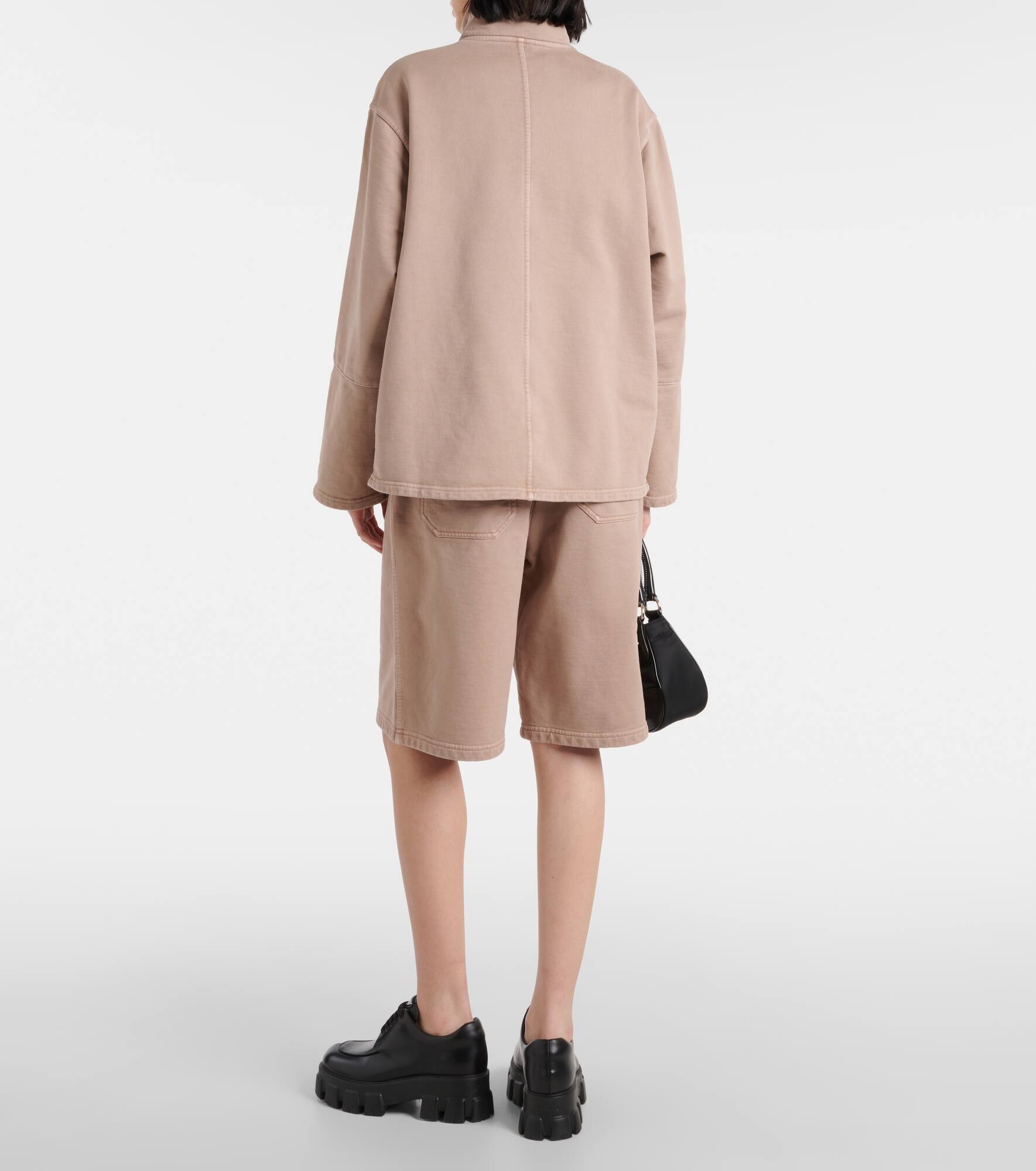 Cotton half-zip sweatshirt - 3