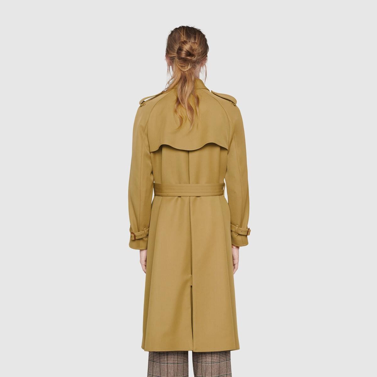 Wool trench coat with Gucci Boutique - 4