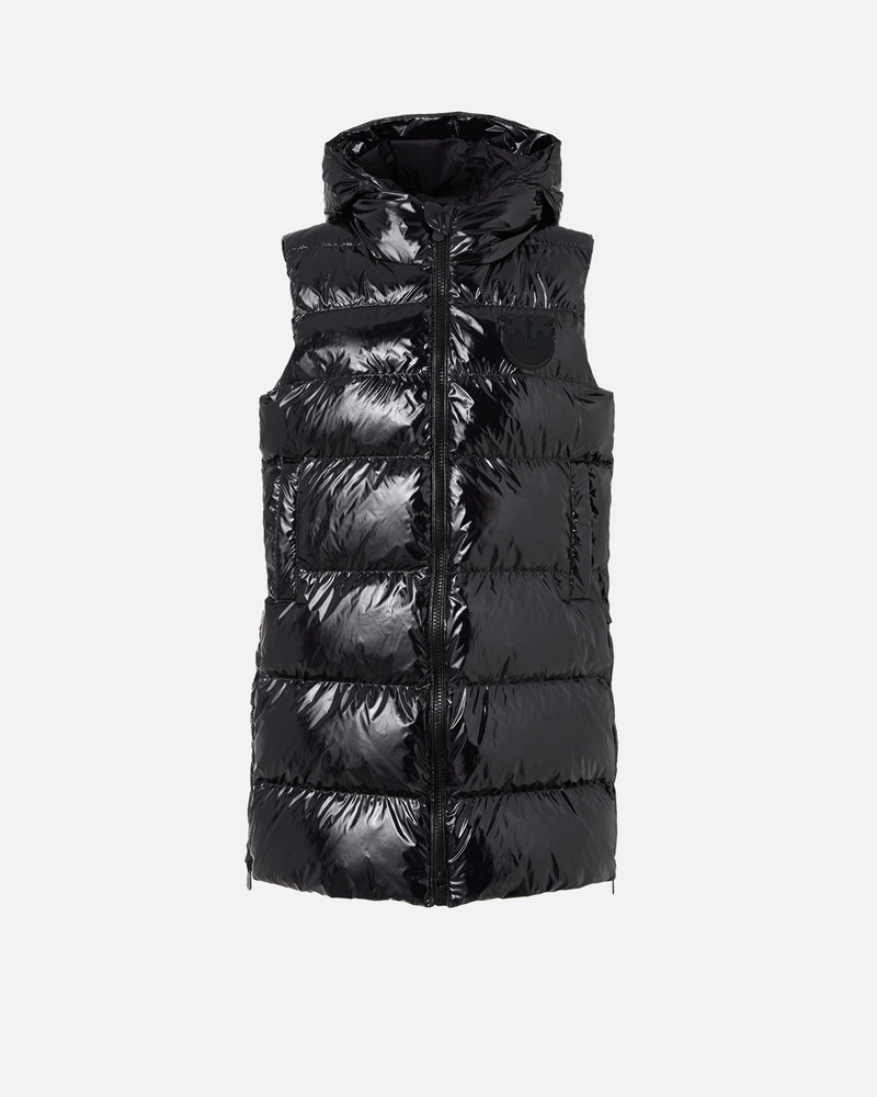 PADDED PUFFER GILET WITH HOOD 1