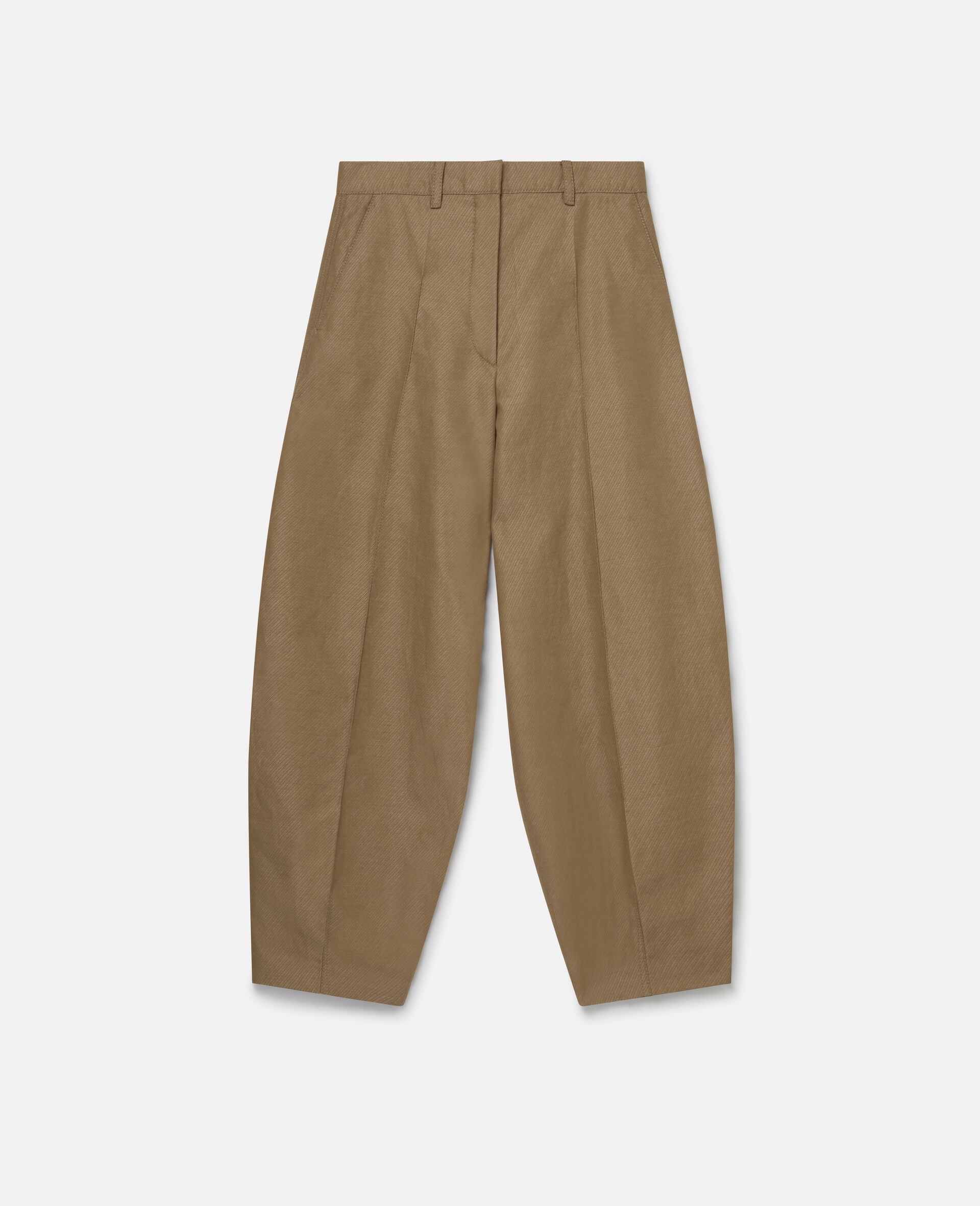 Pleated Balloon Leg Tailored Trousers - 1