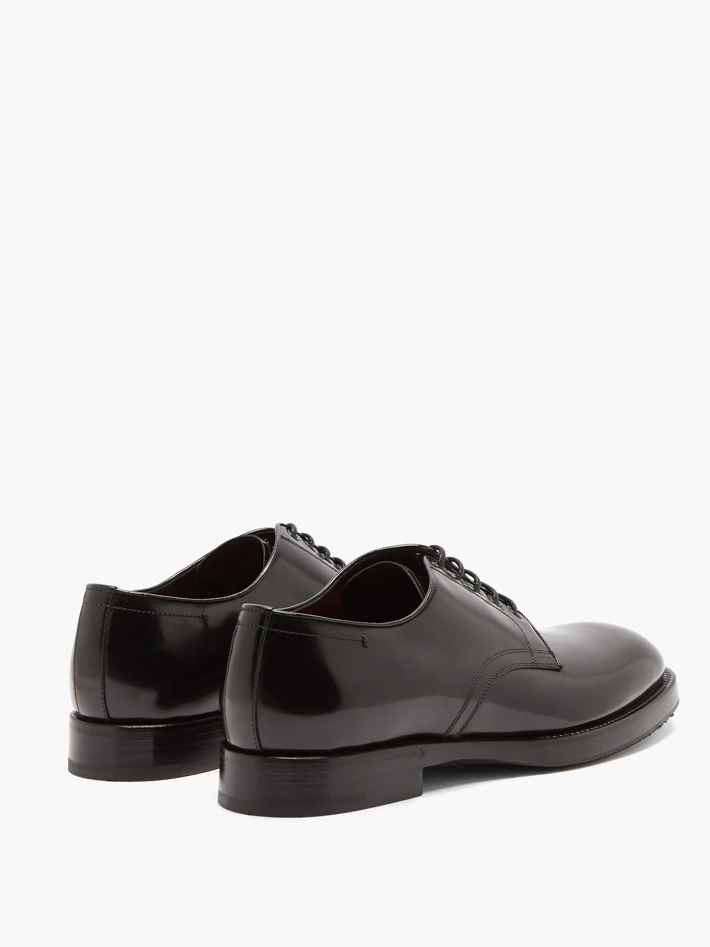 Giotto spazzolato-leather Derby shoes - 4