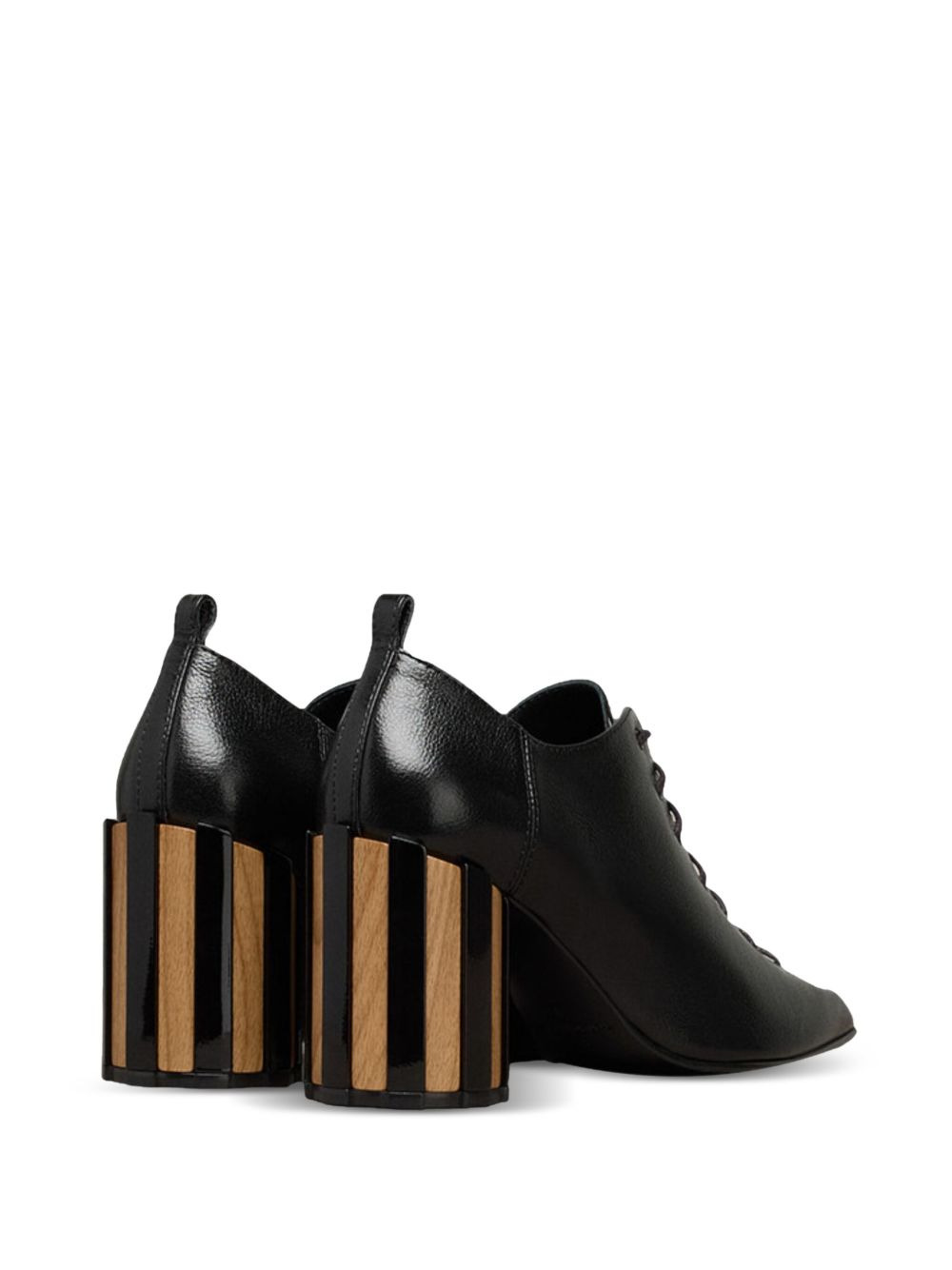 90mm pointed-toe lace-up pumps - 3