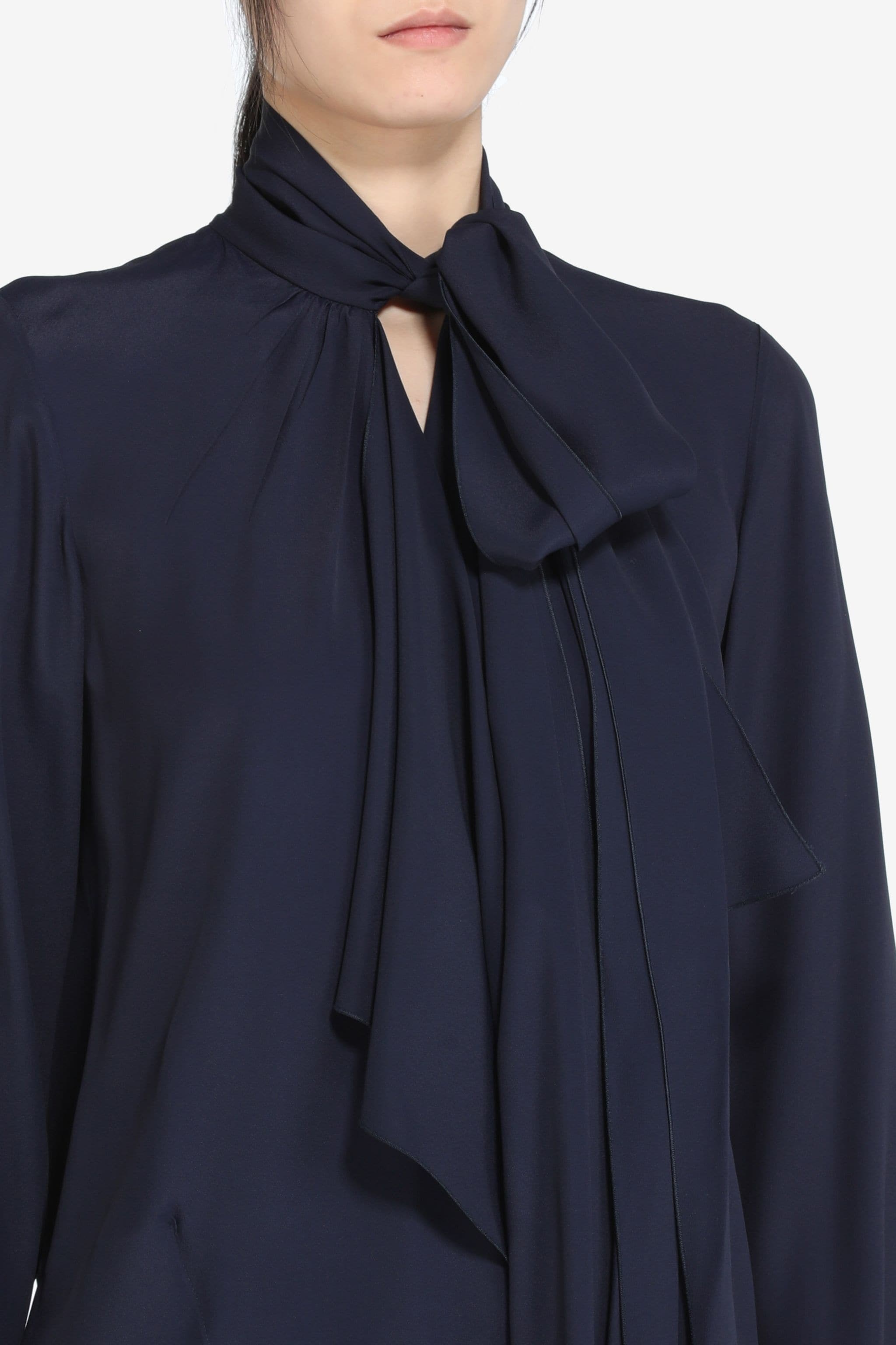 DRAPED SCARF TOP - 5