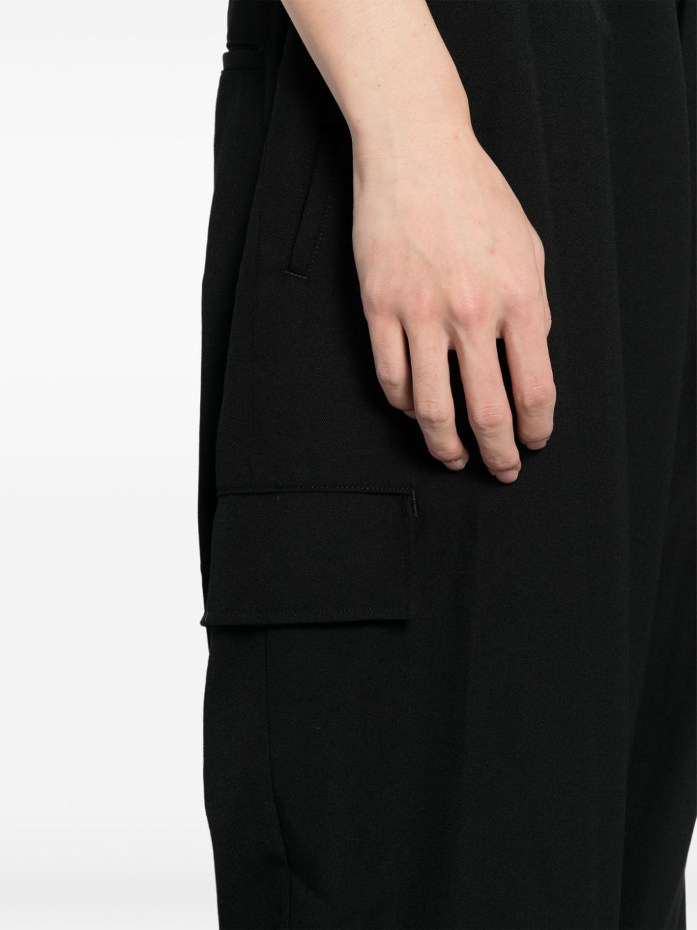 wool wide-leg trousers - 5
