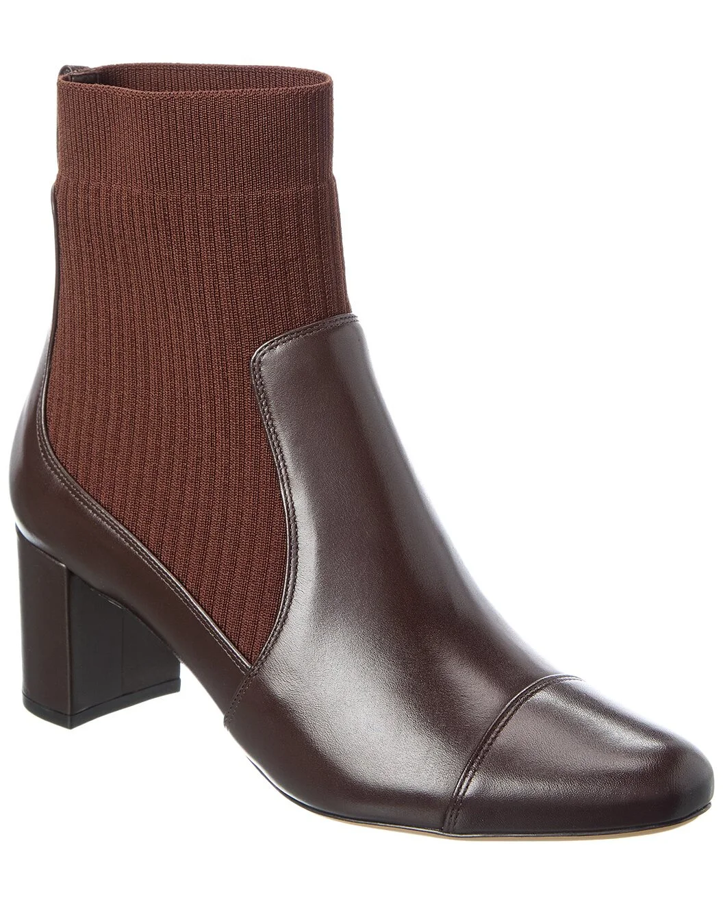 Alexandre Birman Becky 60 Knit & Leather Bootie - 1