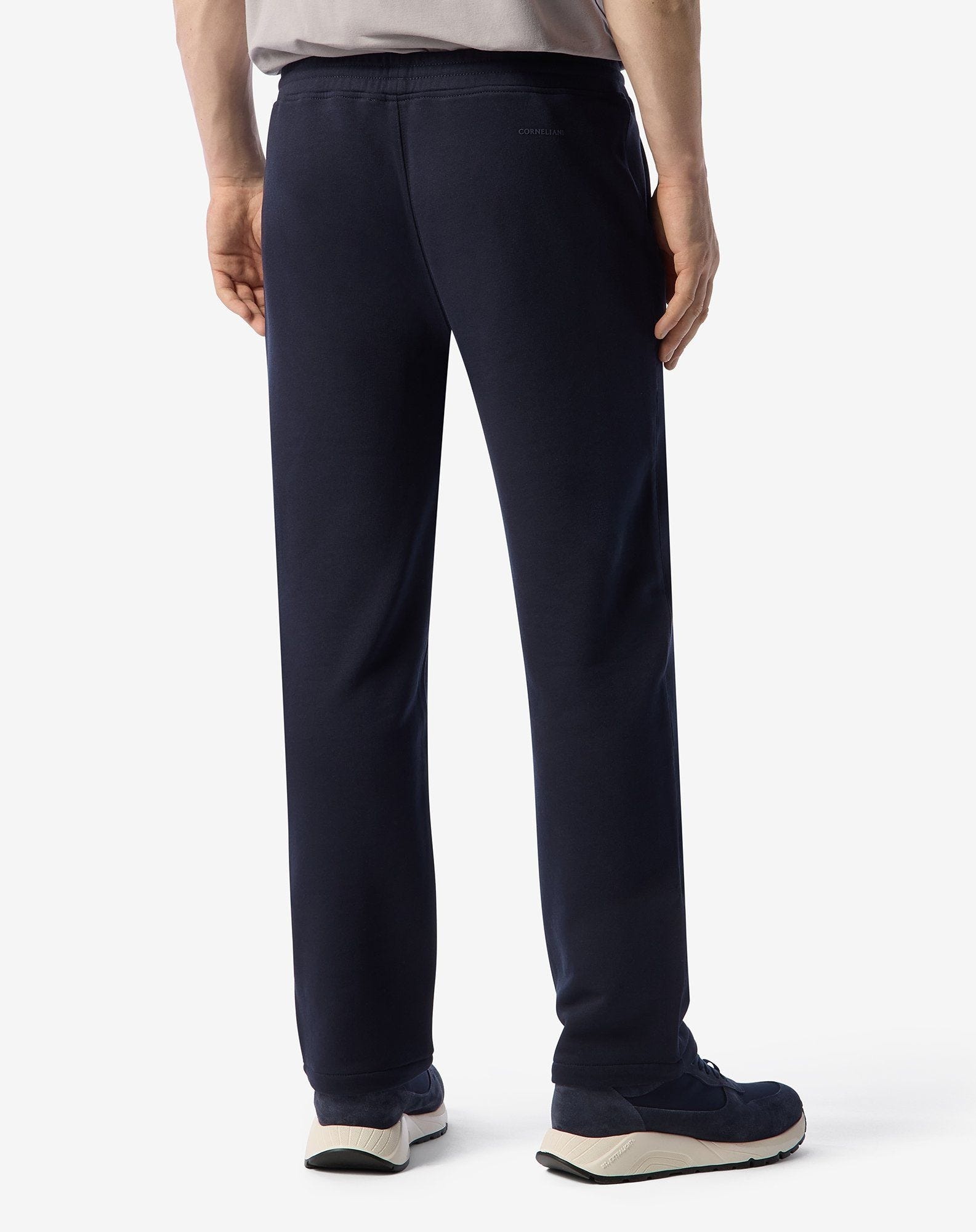 Navy blue fleece joggers - 4