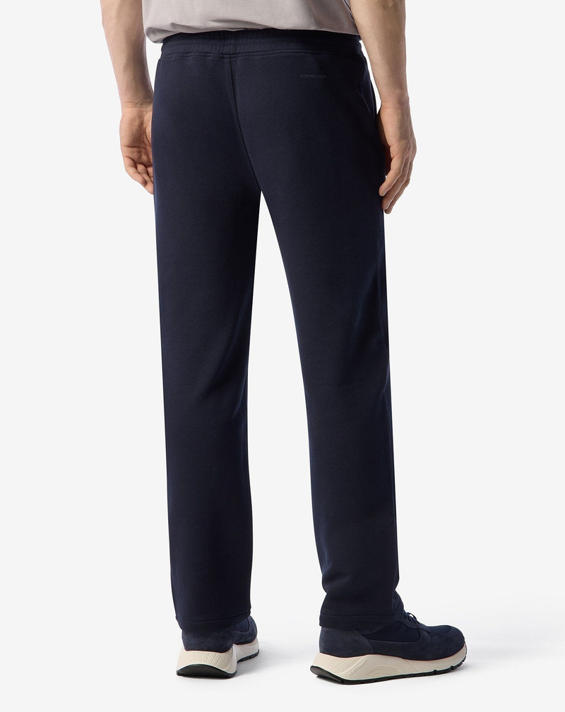 Navy blue fleece joggers 4