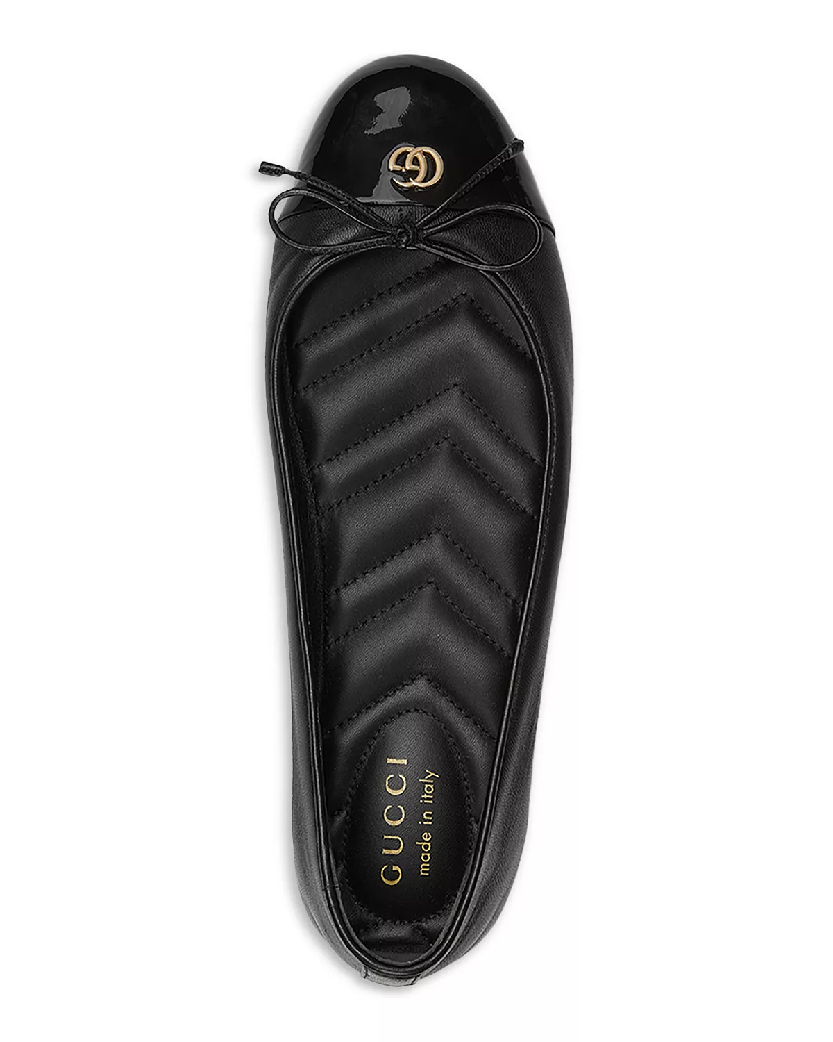 Women's New Marmont GG Leather Ballet Flats - 6