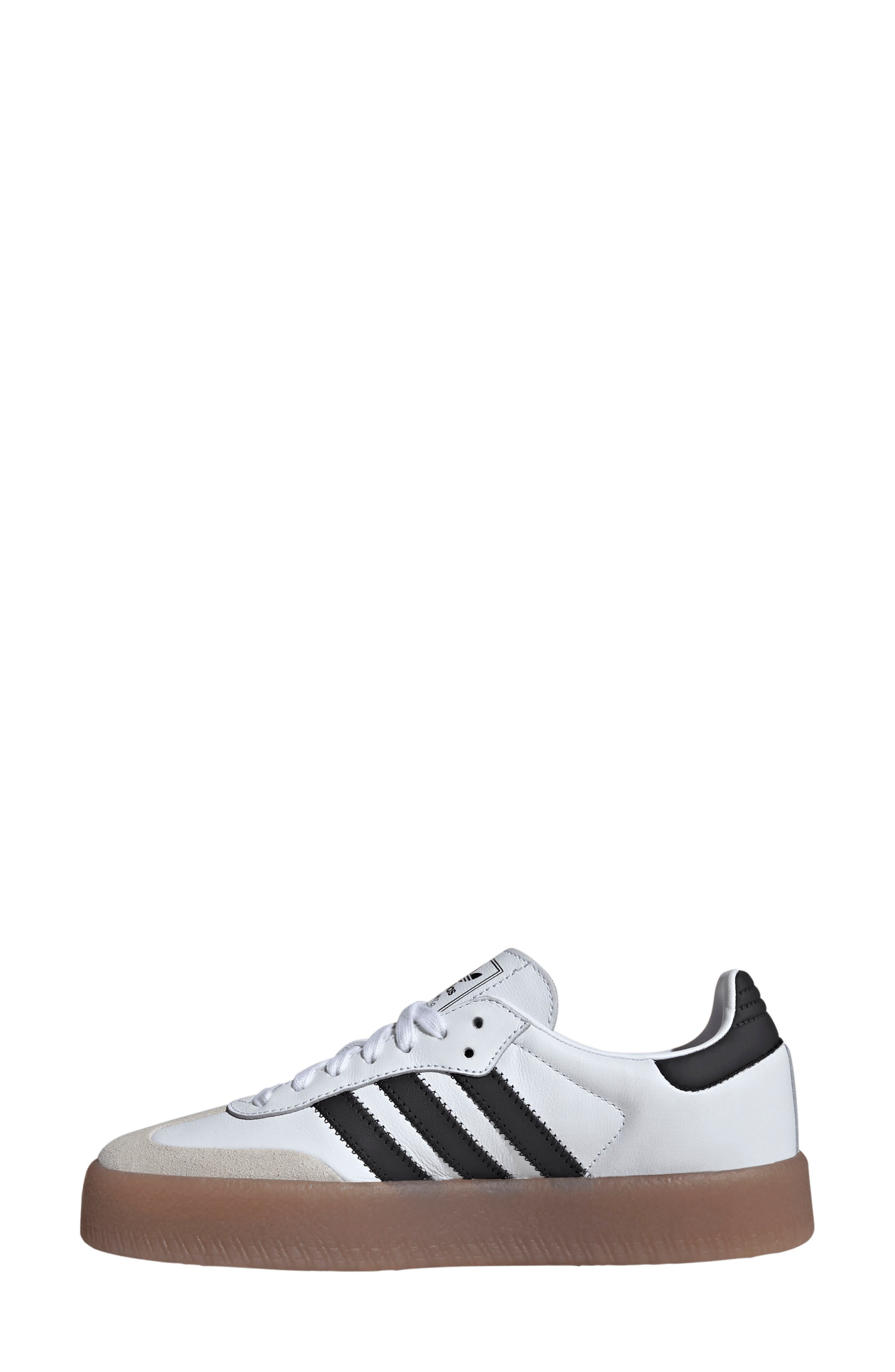 adidas Sambae Sneaker in White/Core Black/Gold Met. at Nordstrom - 6