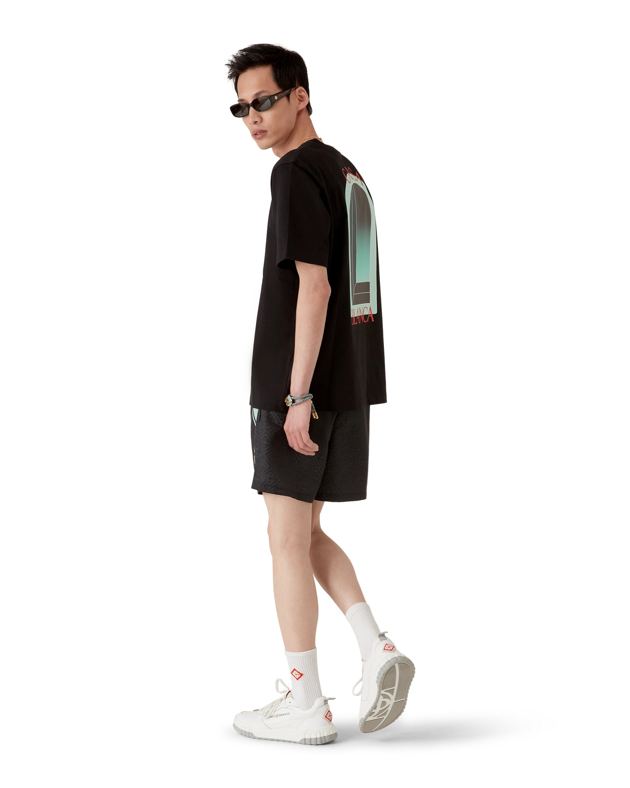 Jacquard Stripe Swim Shorts - 3