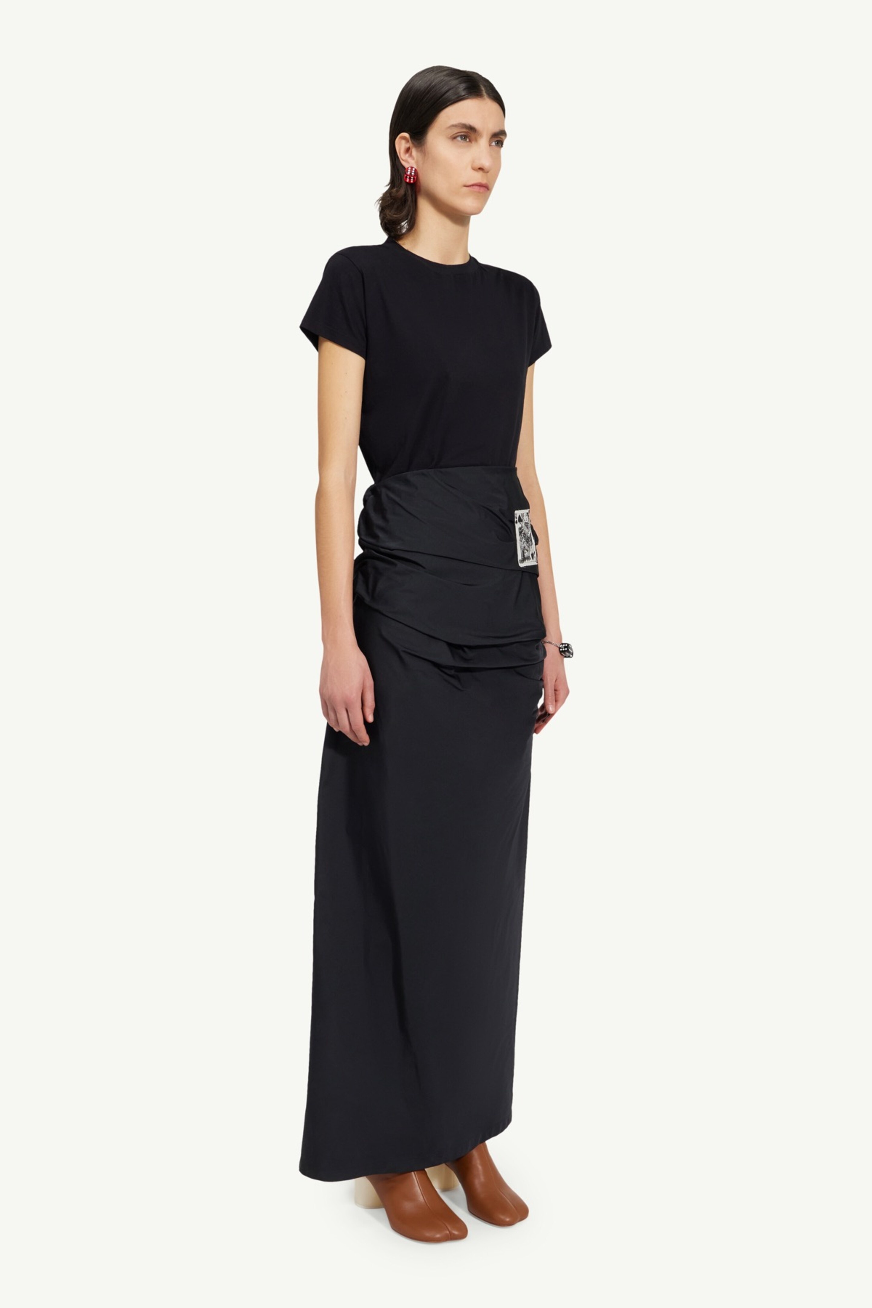 Card taffeta skirt - 3