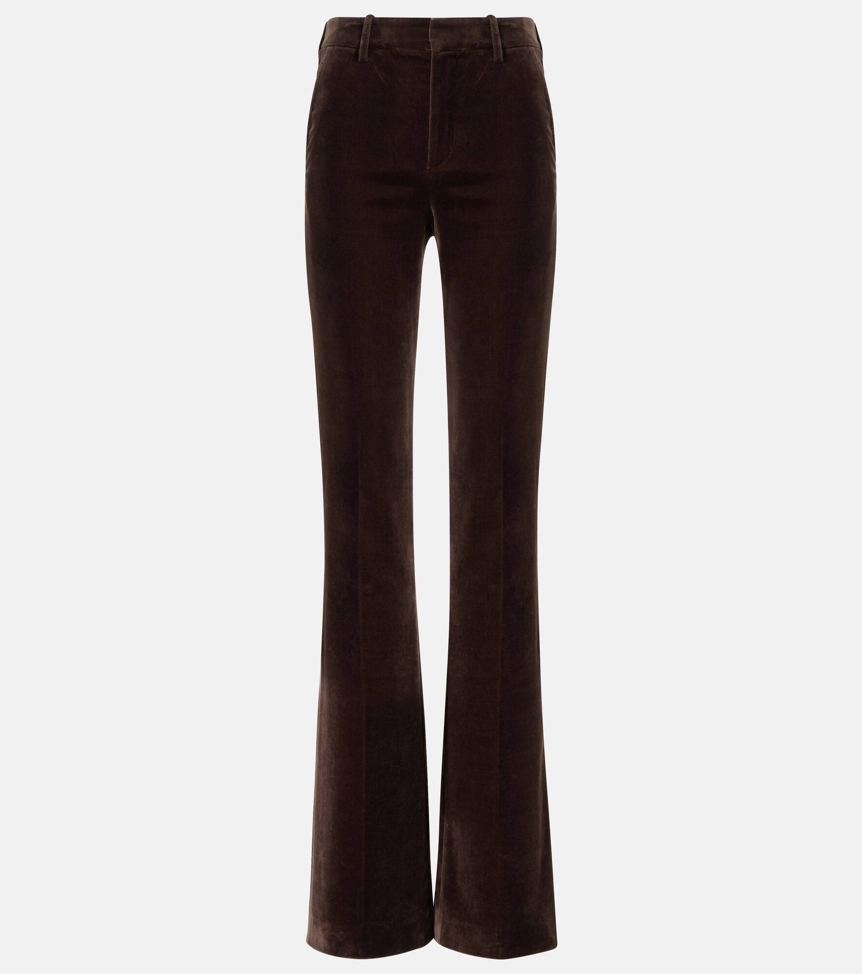 Gaby cotton velvet straight pants - 1