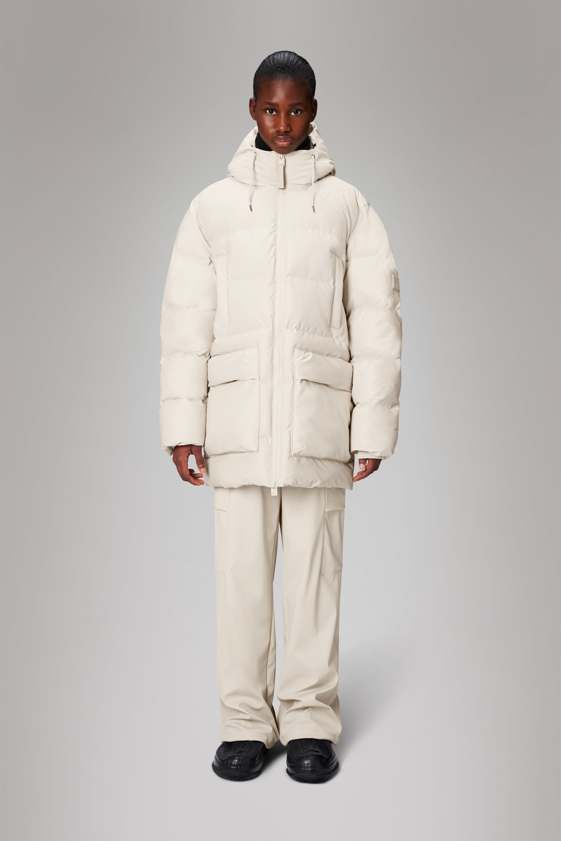 Alta Long Puffer Cargo Jacket - 2