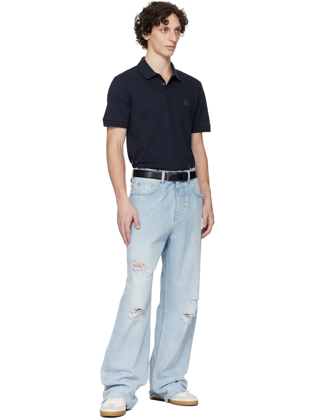 Black Pin-Buckle Belt - 3