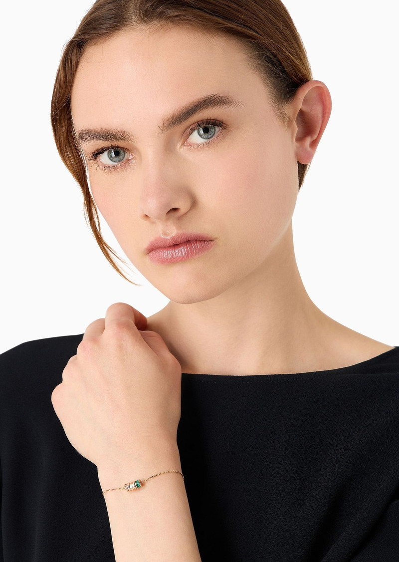 Rose Gold-Tone Sterling Silver Components Bracelet 3