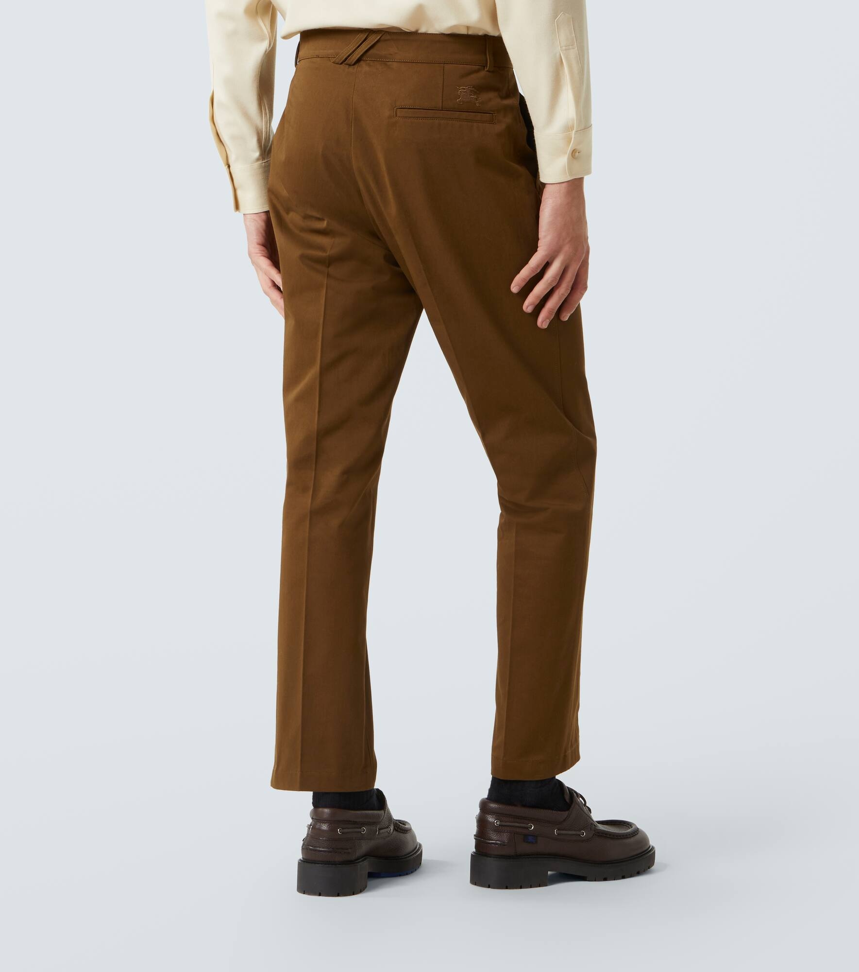 Cotton straight chinos - 4