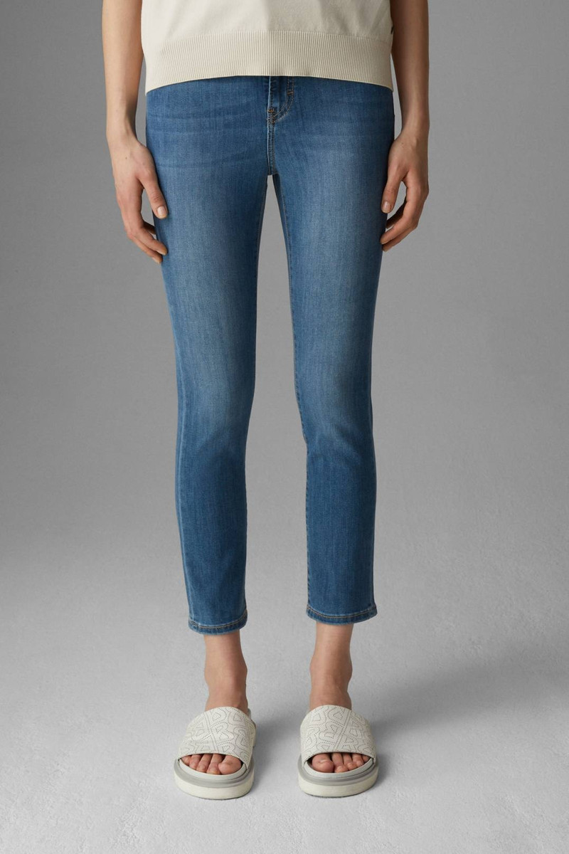 JULIE 7/8 SLIM FIT JEANS IN DENIM BLUE 2