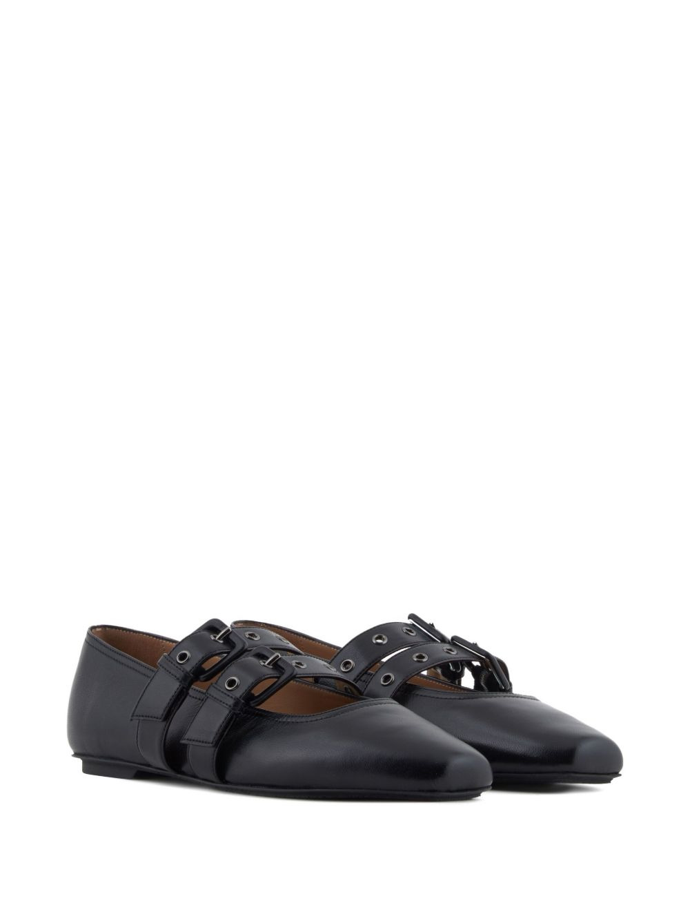 buckle-strap ballet flats - 2