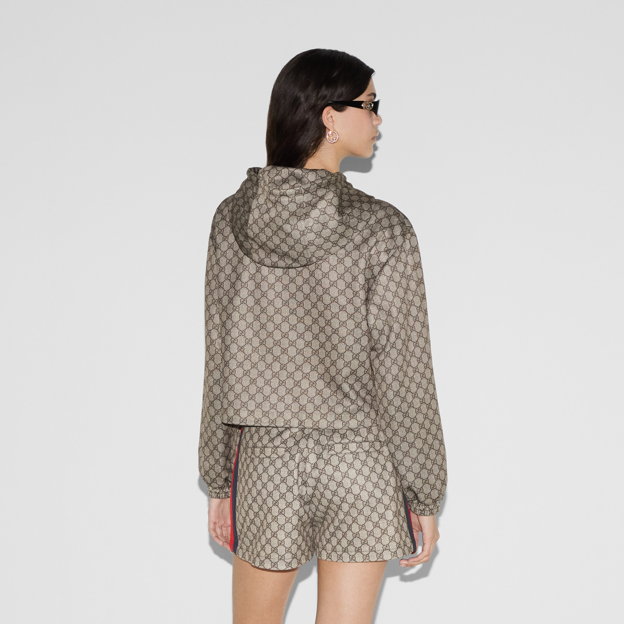 GG technical jersey zip jacket - 4