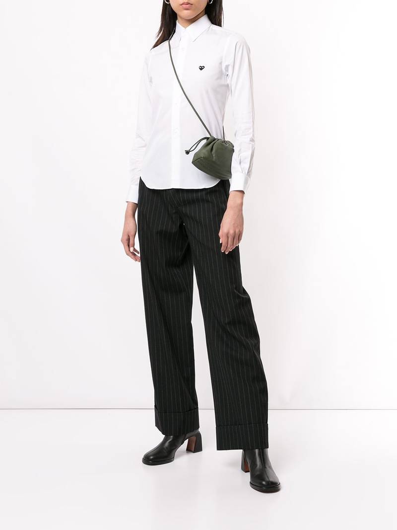 Comme des Garçons PLAY logo embroidered plain shirt outlook