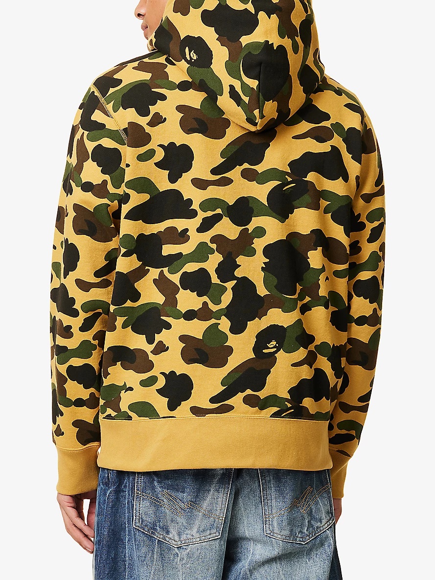 Camouflage-Print Relaxed-Fit Cotton Hoody - 4