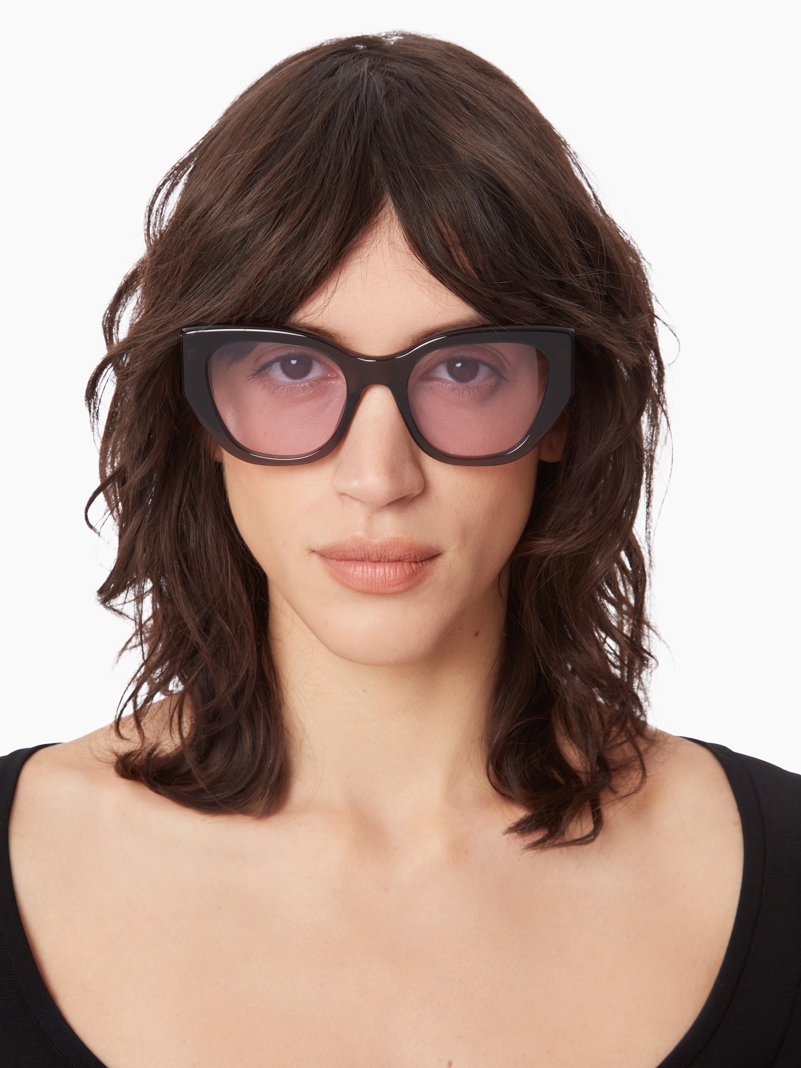 Waves butterfly shiny transparent Sunglasses - 2