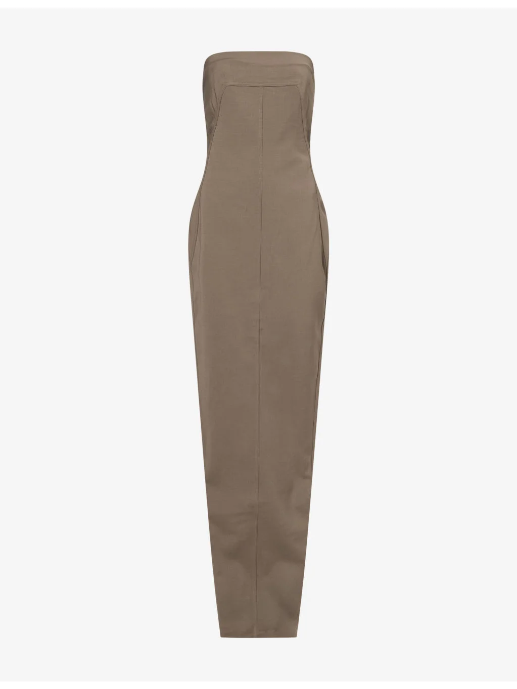 Bustier Tailored Wool-Blend Maxi Dress - 1