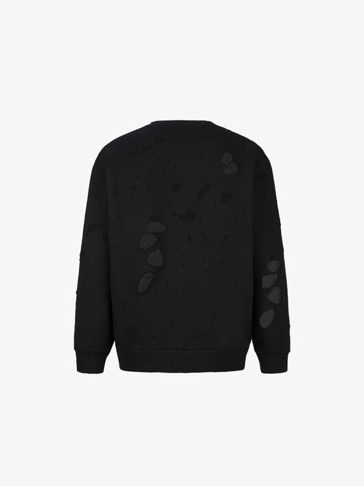 GIVENCHY PARIS DESTROYED SWEATSHIRT - 3