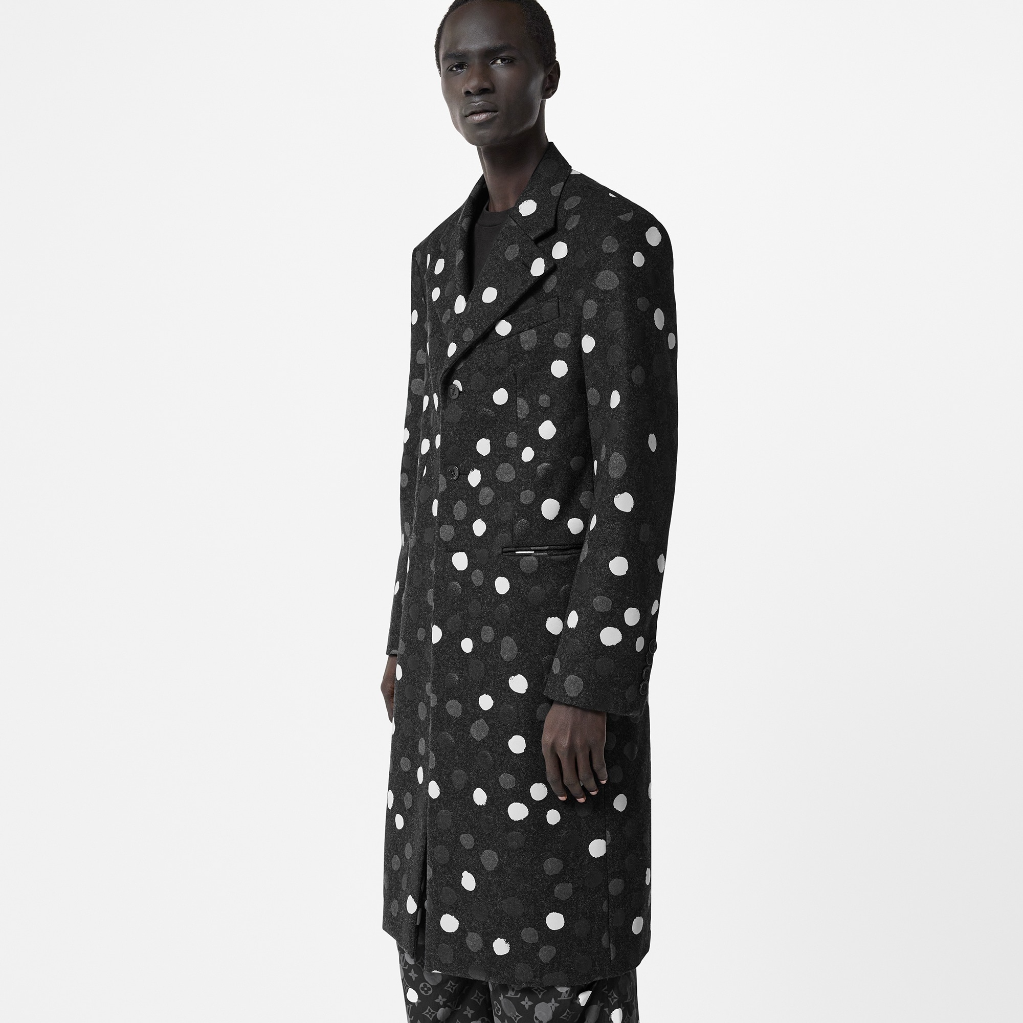 LV x YK Painted Dots Printed Coat - 5