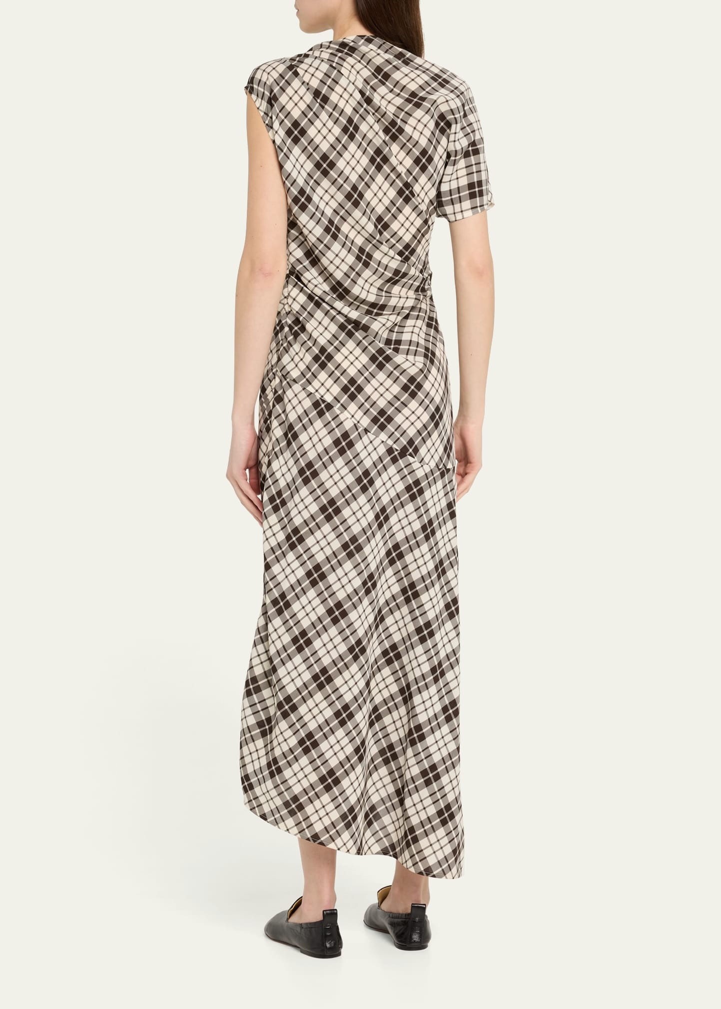 Hallie Crinkled Plaid Dress - 3