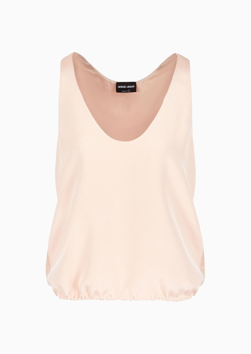 Marocain glittery silk top 1