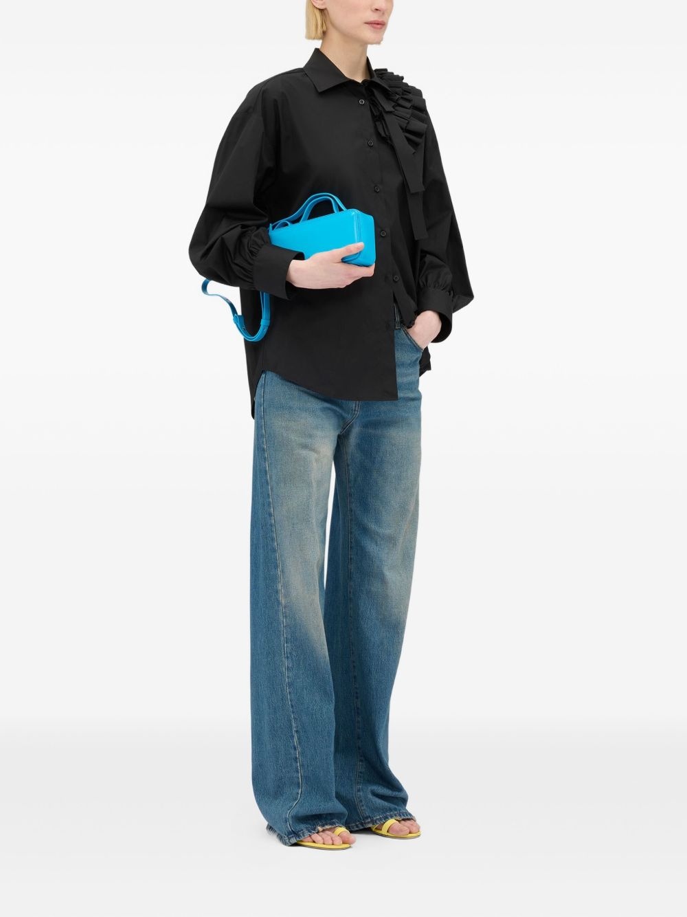 ruffled cotton shirt - 2