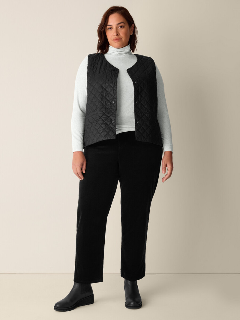 Mélange Sheer Cotton Blend Knit Turtleneck Top 6