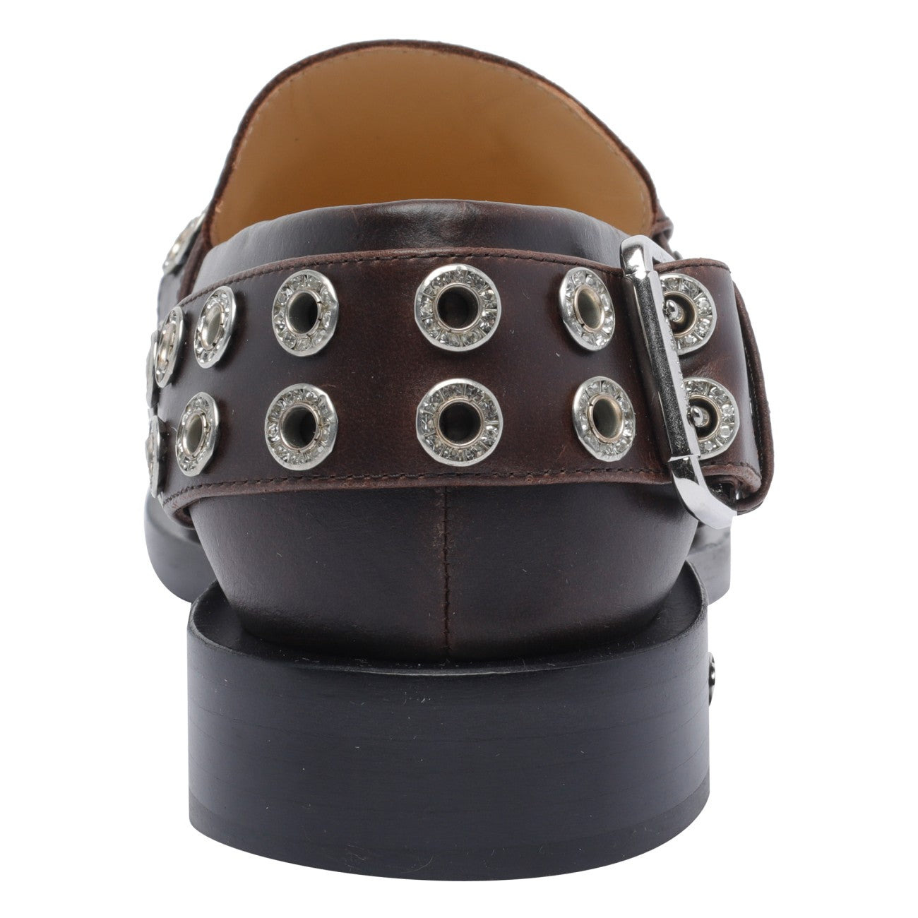 Mach & Mach Women Buckle Belt Vintage Loafers - 4