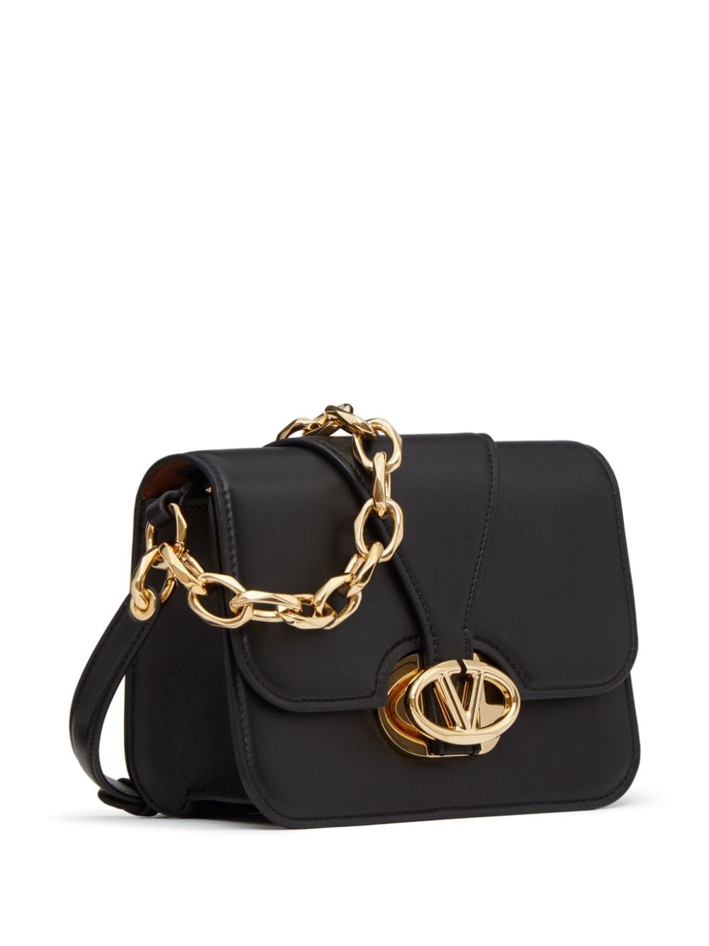 VLogo Signature leather crossbody bag - 3