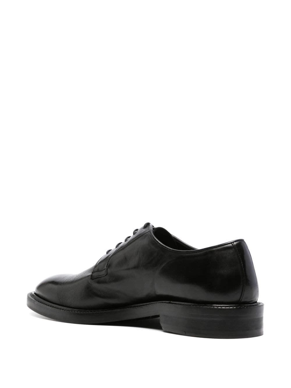 lace-up leather derby shoes - 3