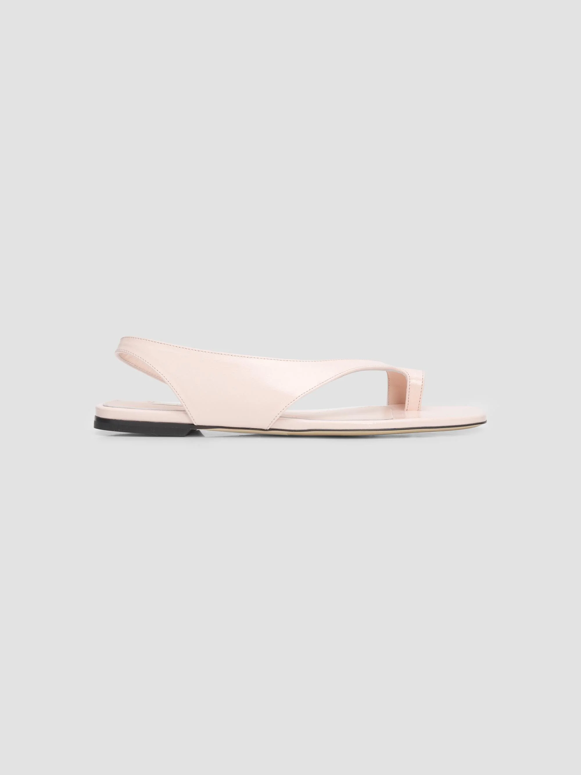 Women's Leather Asymmetric Sandals - Flamingo - 1