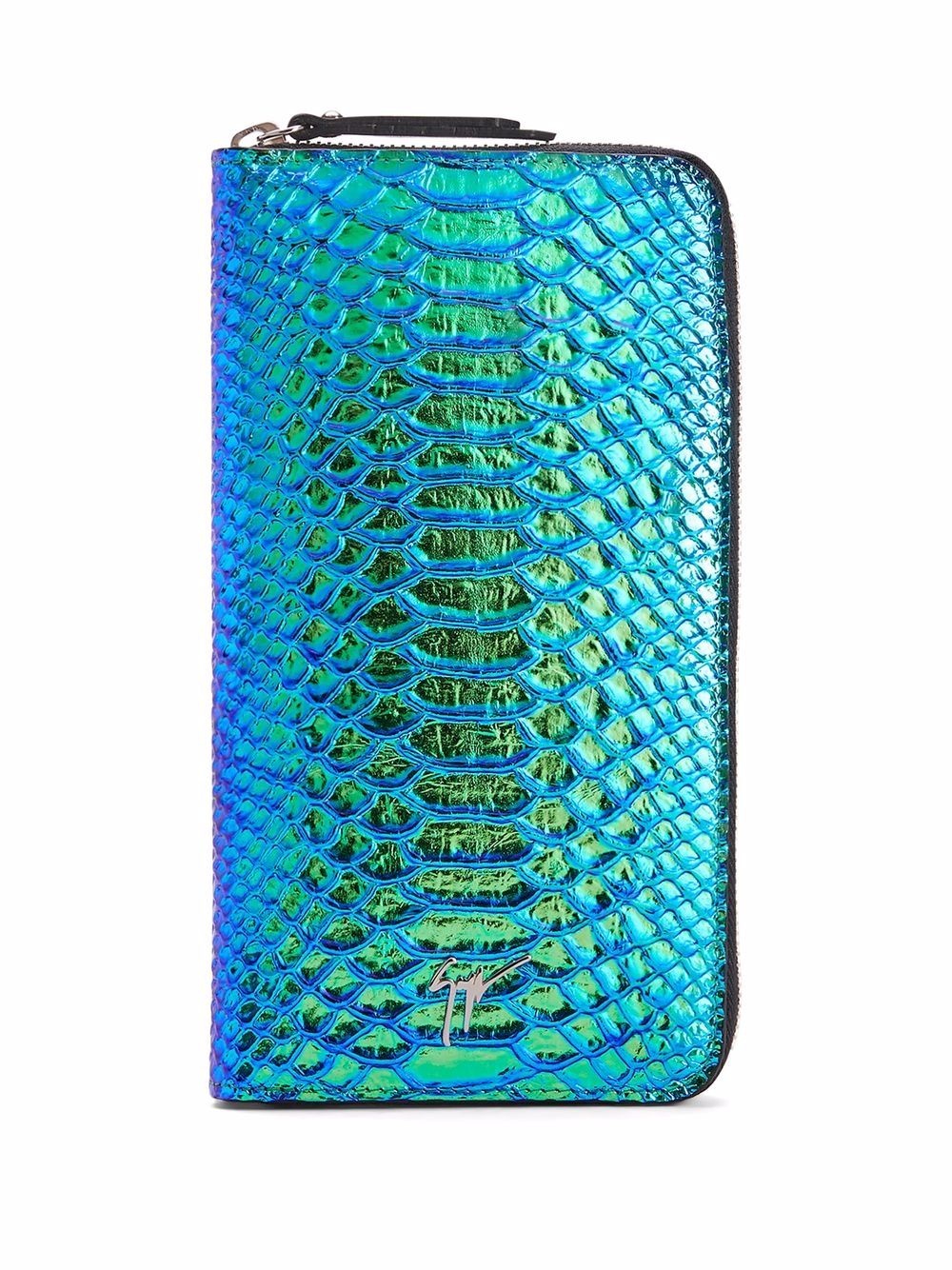 Samuel snakeskin-effect wallet - 1