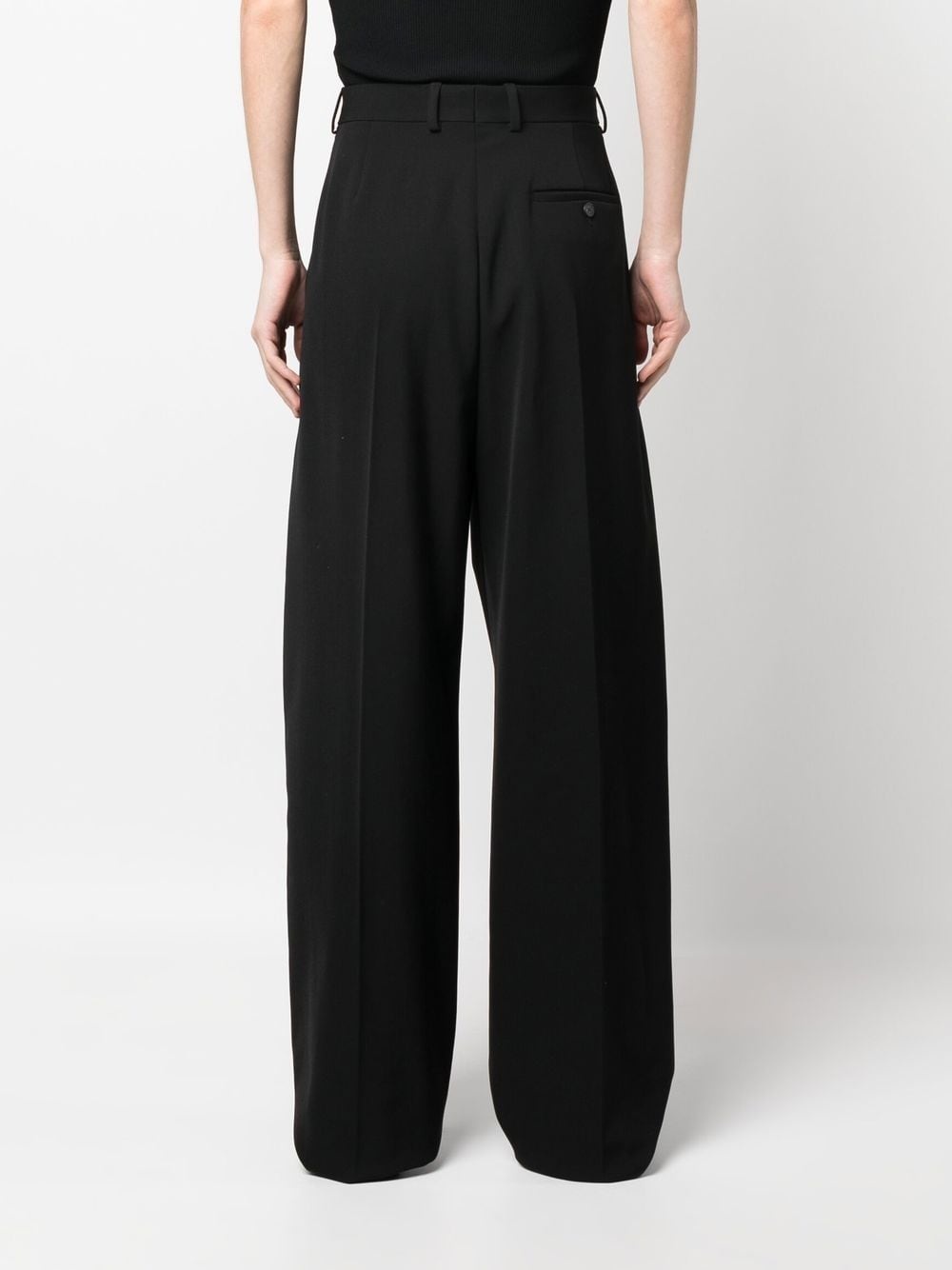 high-waisted straight-leg trousers - 4