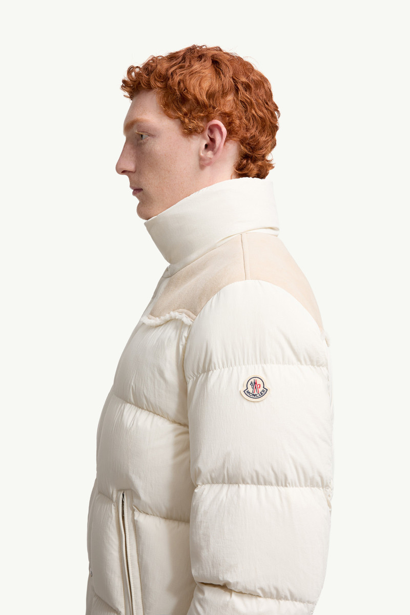 Verine Suede-Trimmed Short Down Jacket 4